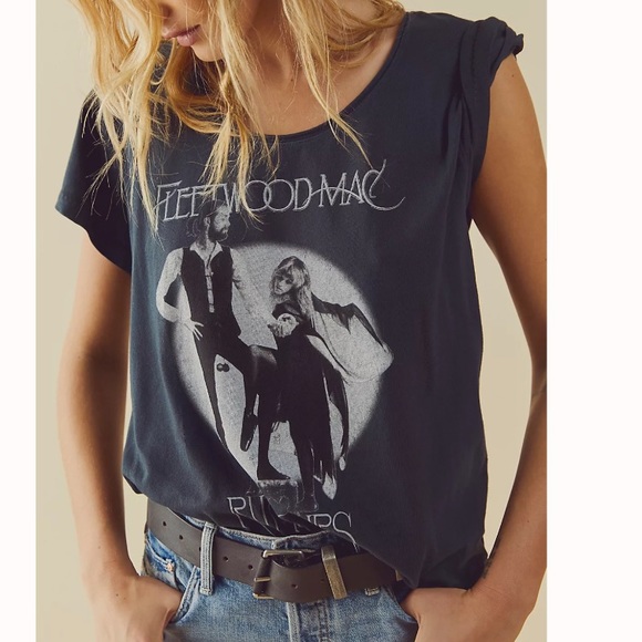 Free People X Daydreamer Fleetwood Mac Rumours U-Neck Tee - Picture 3 of 5